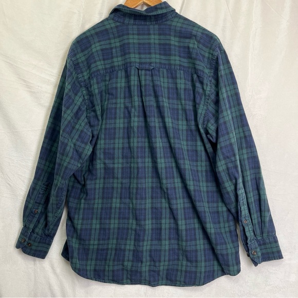 Pendleton Shirt Mens L Plaid Flannel Merino Wool Pima Cotton Canterbury Cloth - Picture 9 of 16